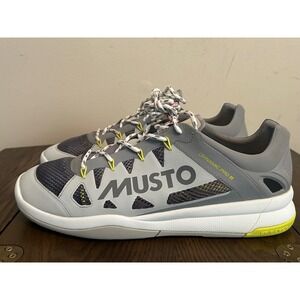 MUSTO Dynamic Pro II Sailing Shoes Men's 10 Gray Deck Boat Gear Sneakers 82026